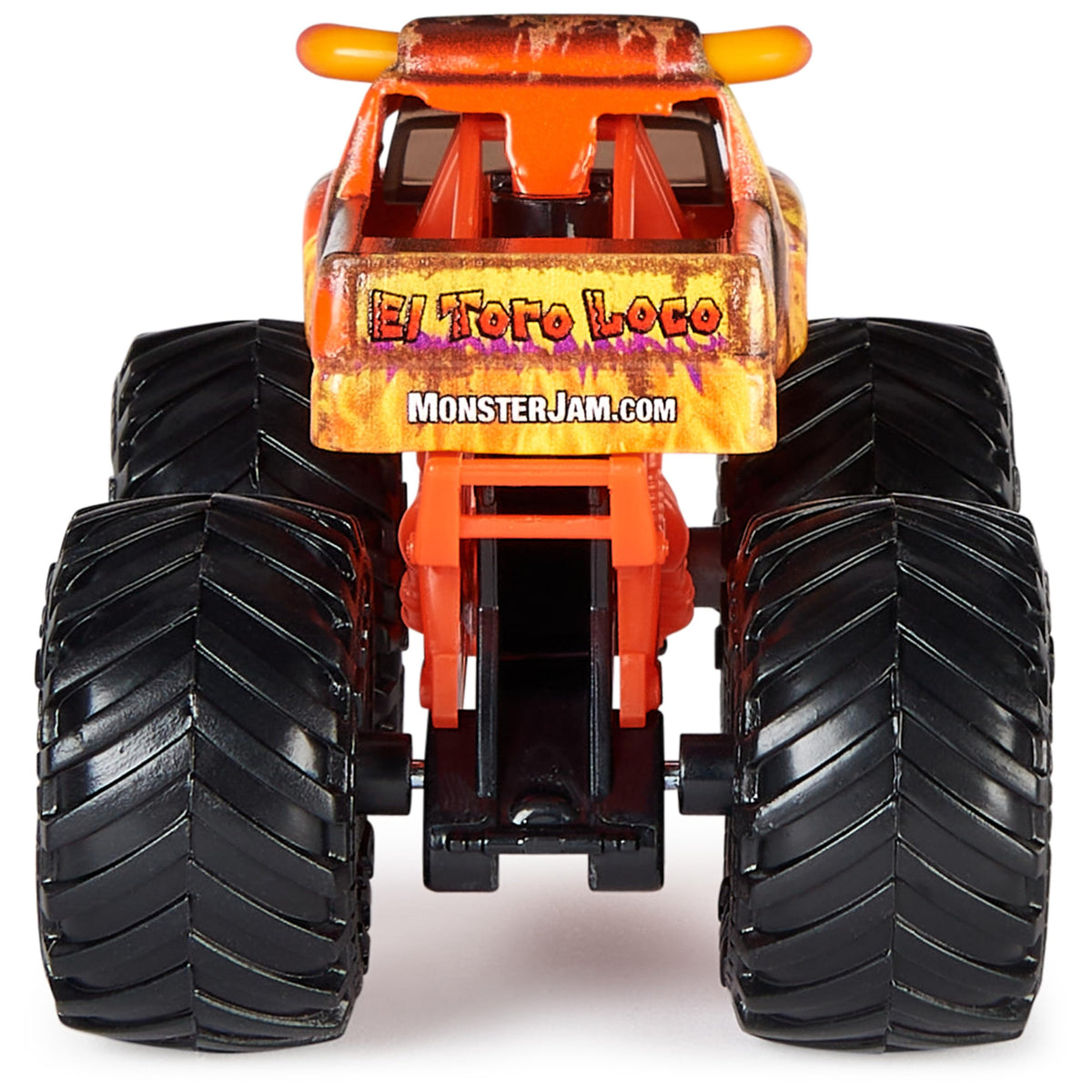 Monster Jam stylized rims 164-scale highlight true truck styling.
