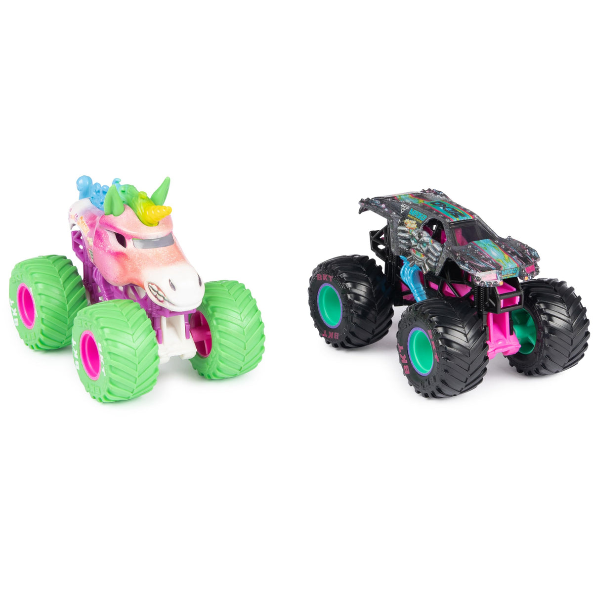 Monster Jam two-pack official 1-64 set enables cooperative play