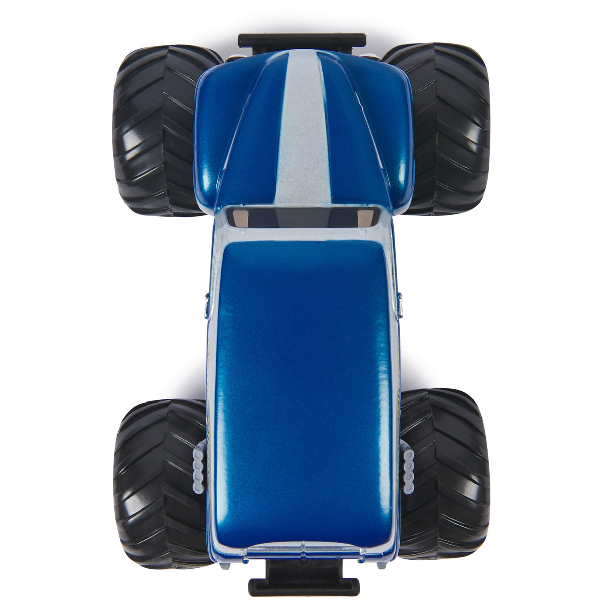 Monster Jam 1:24 scale truck with working suspension for smoother action.