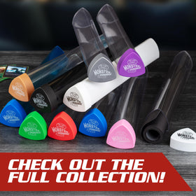 Monster Protectors tube works with Pokémon, Yu-Gi-Oh!, MTG and RPG storage.