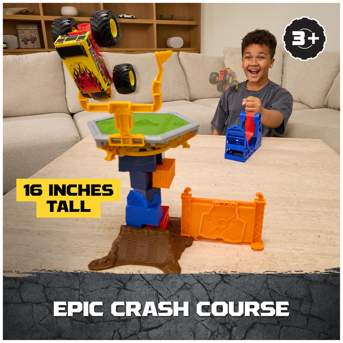 Monster Jam Classroom Crusher exclusive 1:64 scale truck for collectability and pretend play.