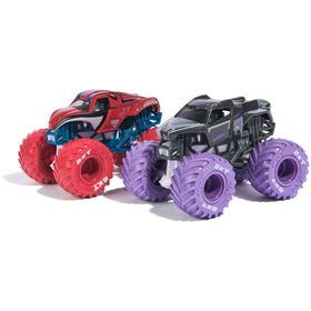 Monster Jam Iron Man vs War Machine 1:64 trucks for imaginative battles