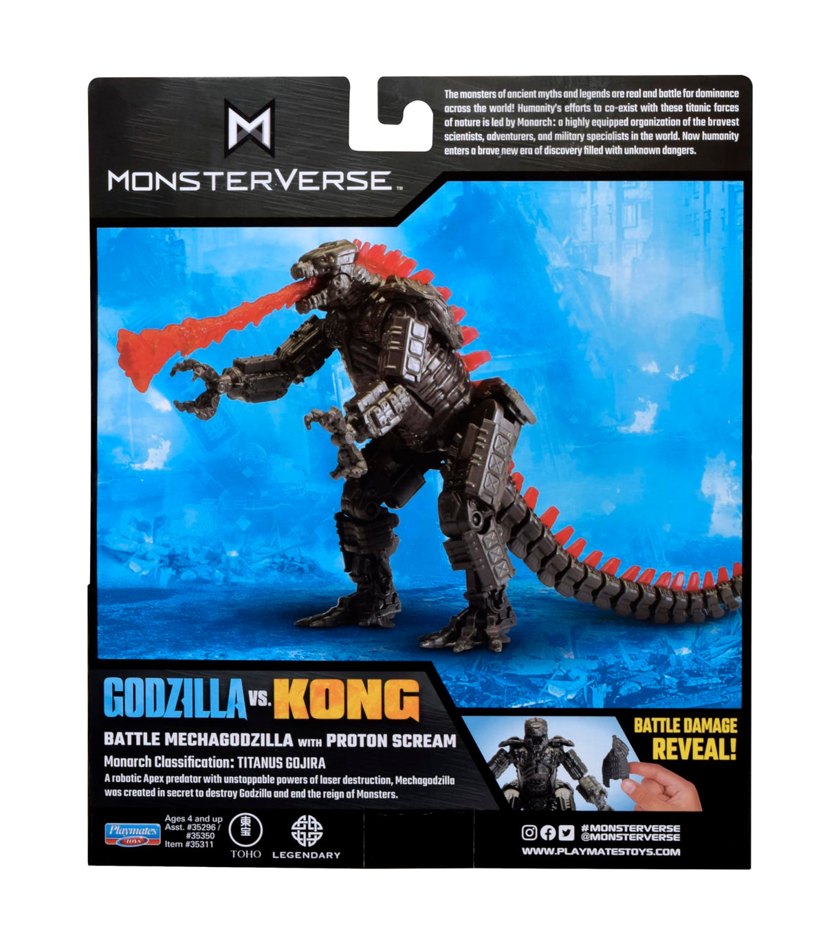MechaGodzilla Proton Scream accessory enhances action-packed display.