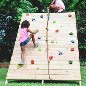 Mont Pleasant outdoor rope course shown for family-friendly obstacle options.