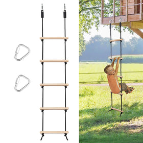 Mont Pleasant rope ladder with top hooks for secure mounting