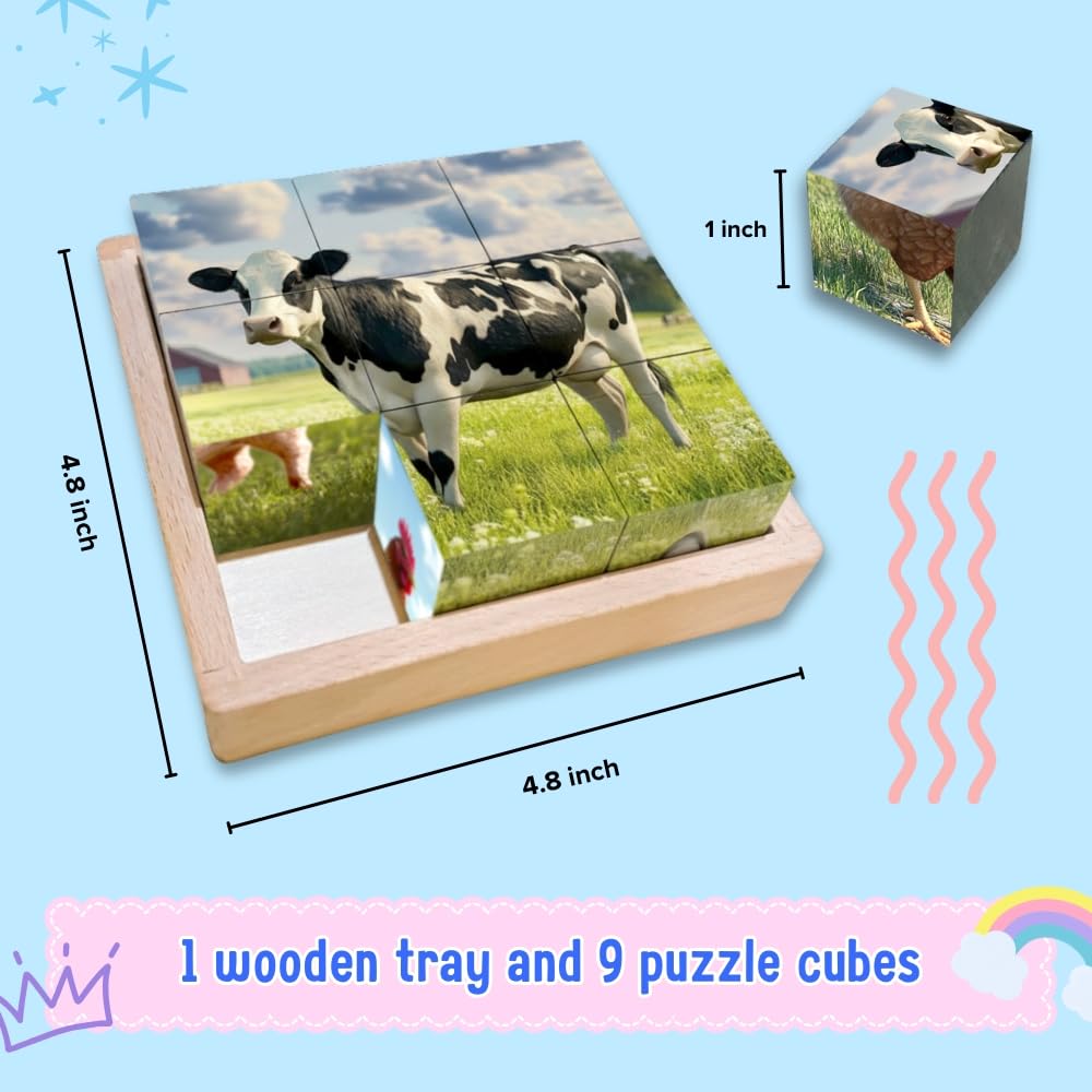 Montessori Castle wooden blocks for toddlers promote fine motor skills and exploration.
