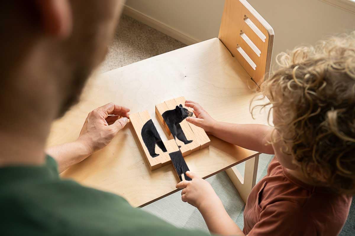 Montessori & Me drawing reference blocks help kids practice sketches.