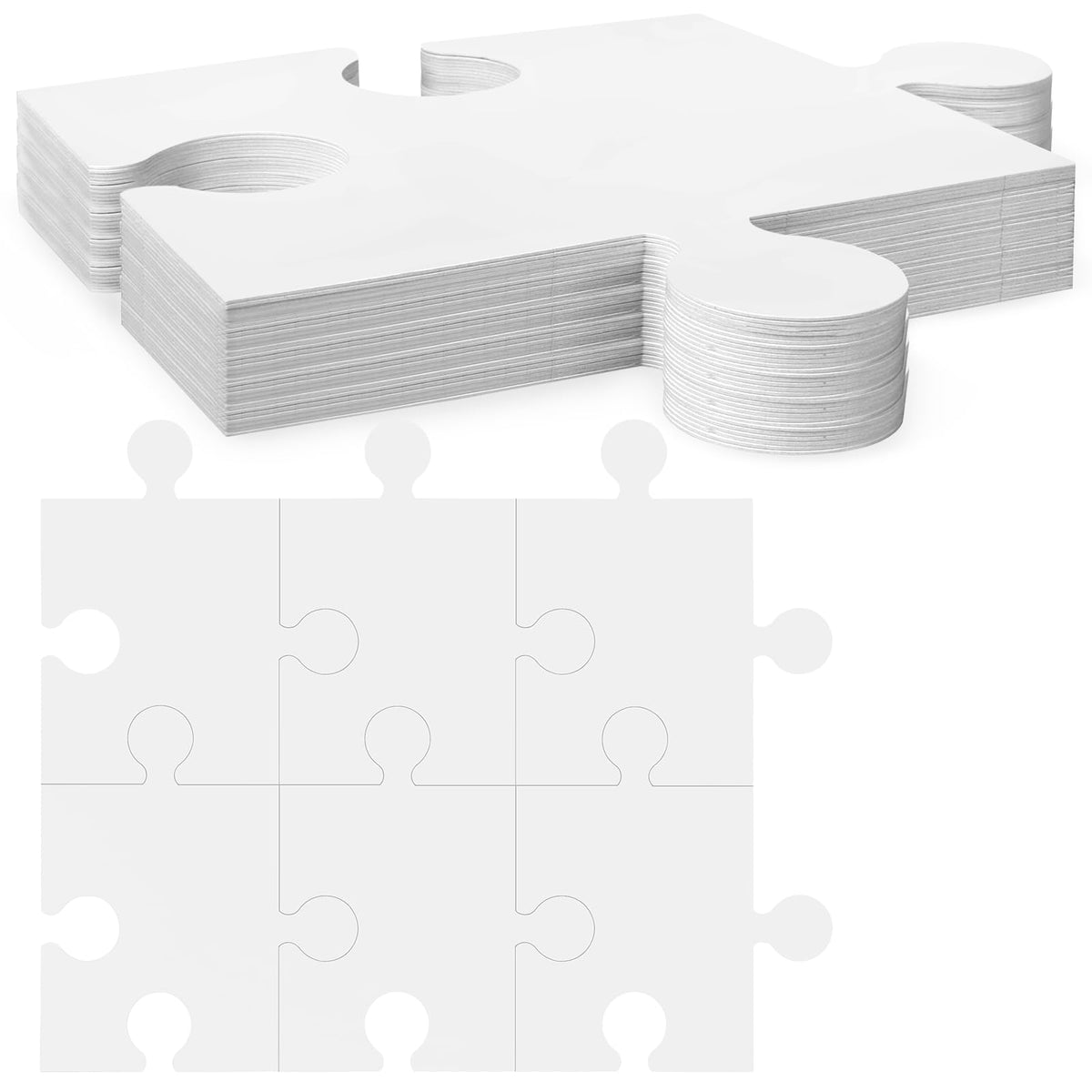 Moodaily blank puzzle 9x6 inches offers spacious drawing area for all ages.