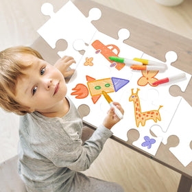 Moodaily puzzle pieces ideal for party crafts and educational activities.