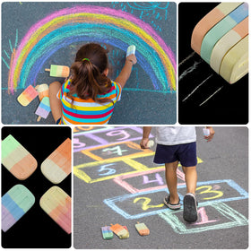 Mooliwe driveway and sidewalk chalk colors bring family art sessions to life