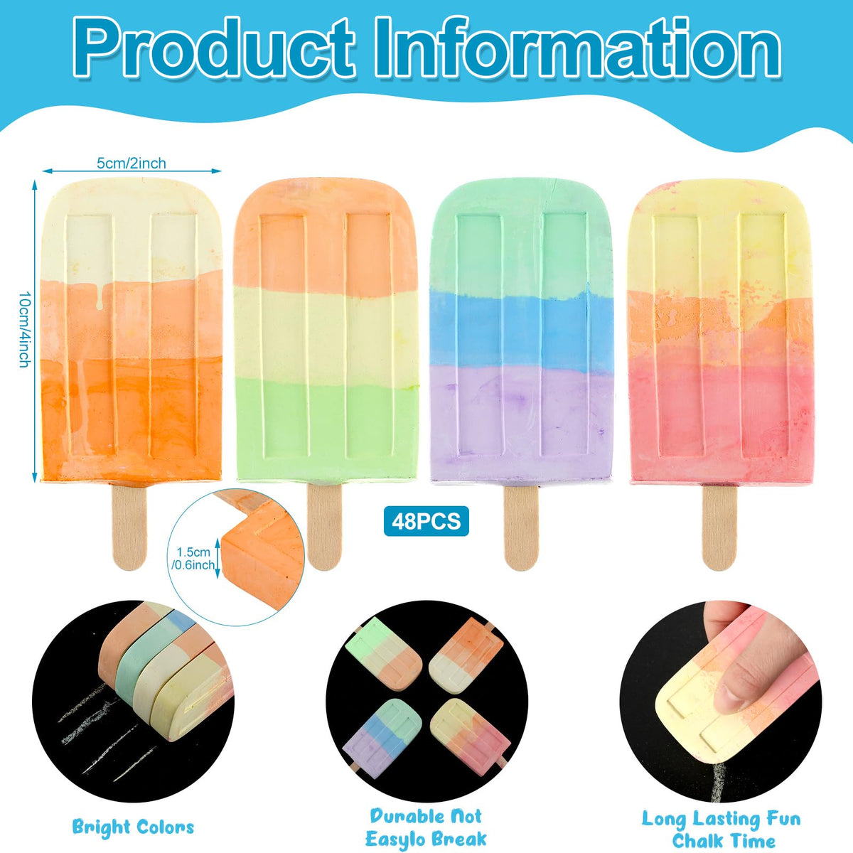Mooliwe ice cream chalk style 2 brings playful palettes to driveways for creative projects