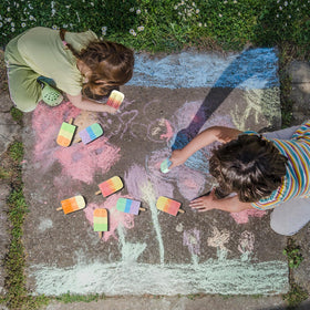 Mooliwe washable chalks ease wiping from surfaces supporting mess-free art moments