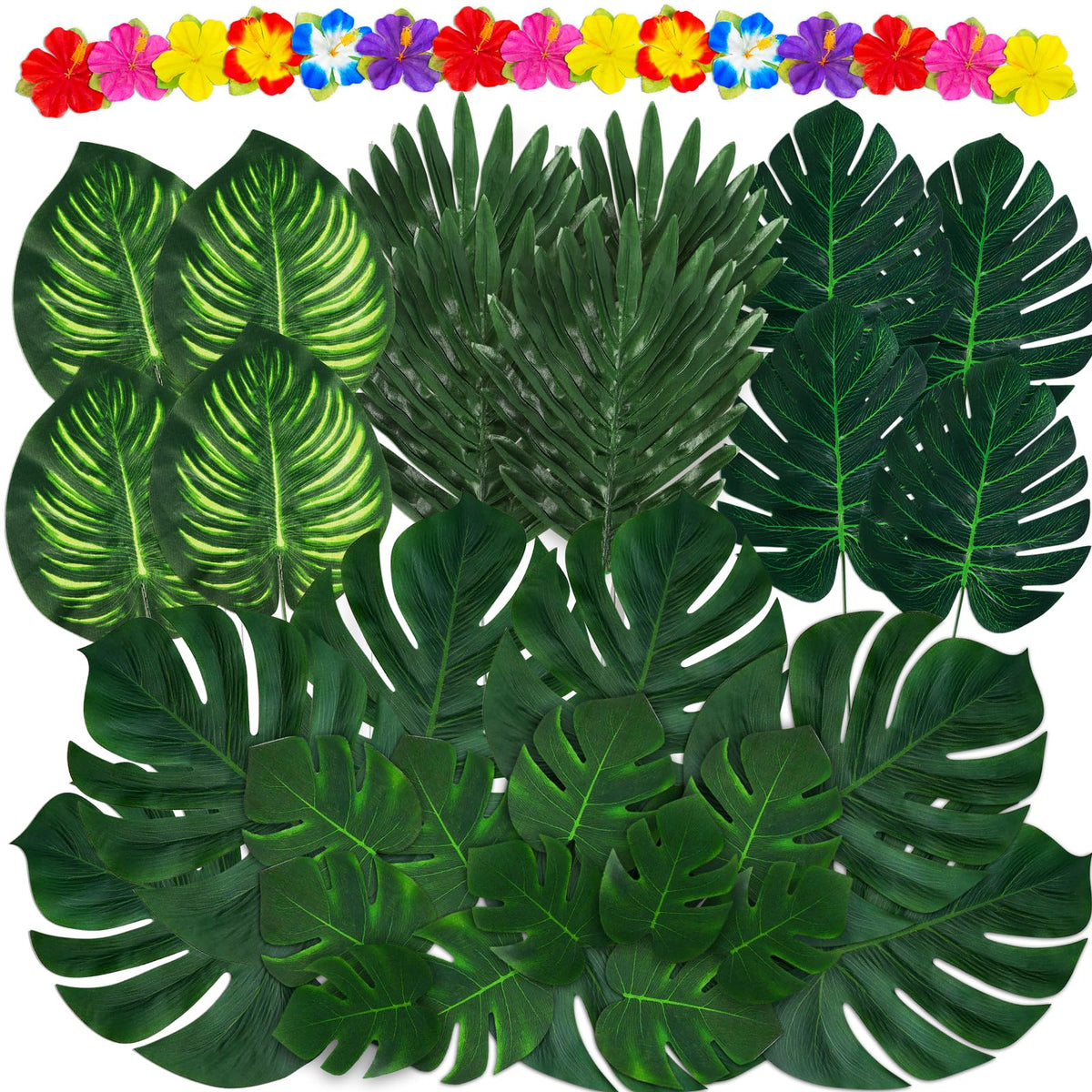 Moon Boat tropical palm leaves pack boosts lush luau decor