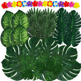 Moon Boat tropical palm leaves pack boosts lush luau decor