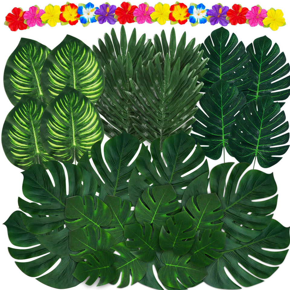 Moon Boat tropical palm leaves pack boosts lush luau decor