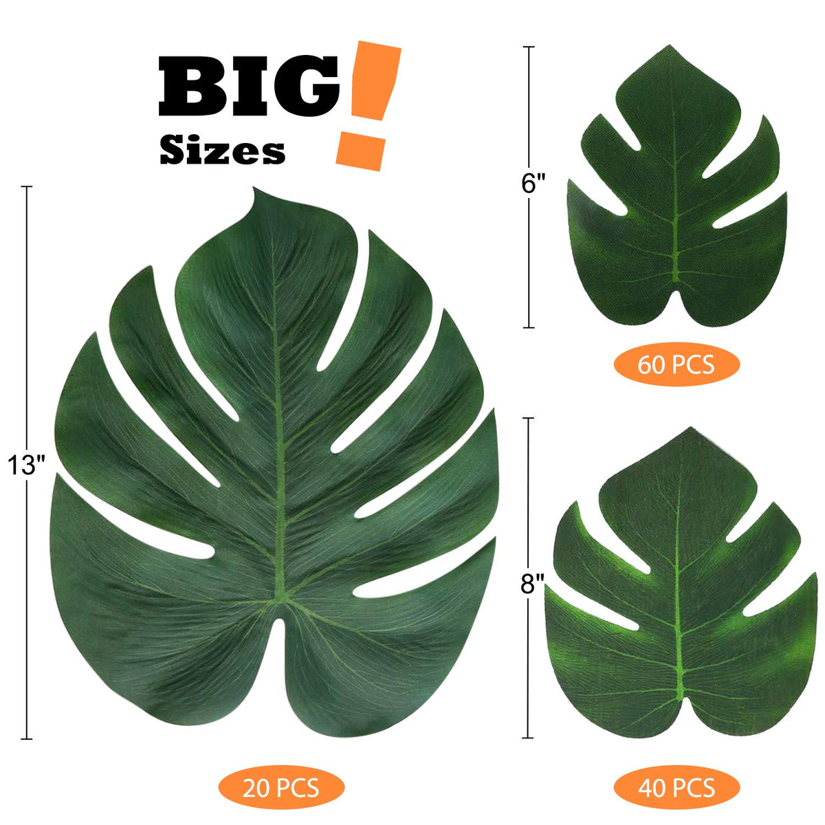 Moon Boat medium palm leaves for versatile luau table decor
