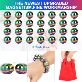 Moonhua magnetic stones colorful spheres attached to a whiteboard for hands-on learning