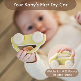 Moonkie push-and-go toy car, lightweight and easy to push for new crawlers.