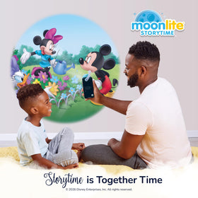 Moonlite Mickey Perfect Picnic projection sparks imagination during quiet evening reads.