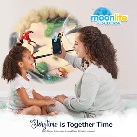 Moonlite Storytime Cars scene lights up car-themed bedtime adventures.