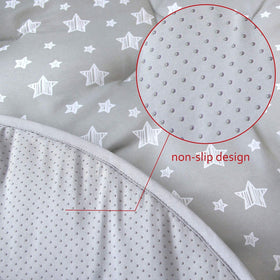 Moonsea anti-slip bottom close-up shows floor-friendly stability.