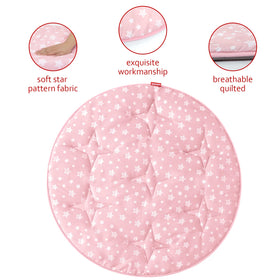 Moonsea padded non-slip mat helps prevent slips during crawl and playtime sessions