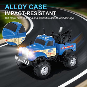 MOONTOY durable alloy shell protects the mini truck during play