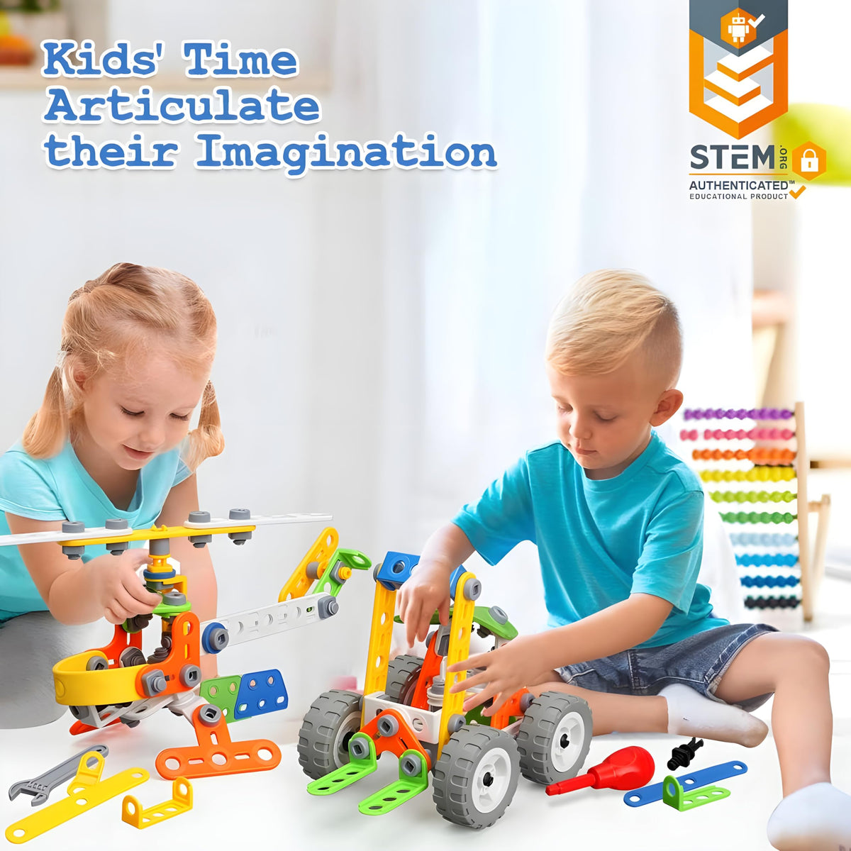 MOONTOY 11-in-1 crane model encourages careful assembly and teamwork