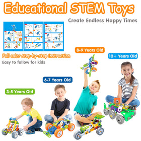 MOONTOY 11-in-1 helicopter model encourages hands-on construction and problem solving