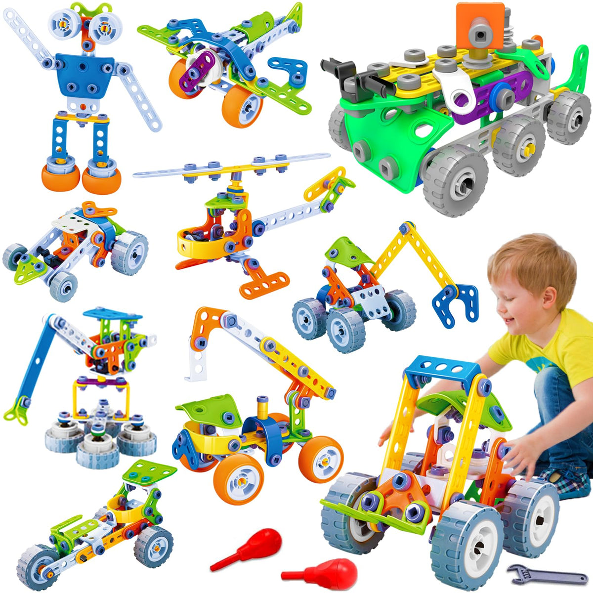 MOONTOY 11-in-1 racing car model offers fast-paced hands-on building