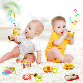 MOONTOY bright colors rattle helps visual development and attention