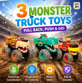 MOONTOY Bull friction-powered truck strengthens coordination during play