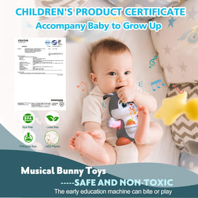 MOONTOY bunny makes a thoughtful gift for babies from six to twelve months.