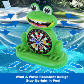MOONTOY inflatable-pool-floating-base provides stable, quick setup for outdoor games.