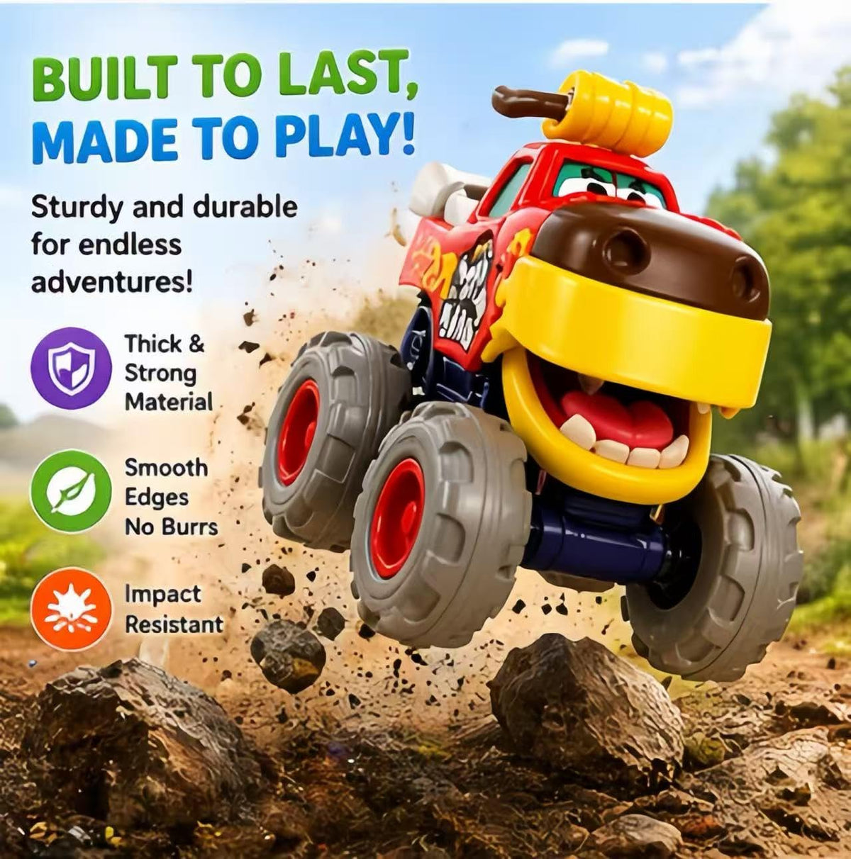 MOONTOY BPA-free ABS design for safe toddler play