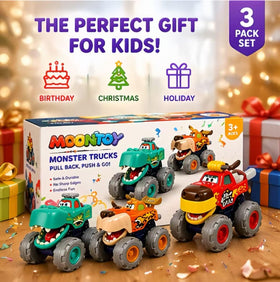 MOONTOY animal trucks support gross motor skills during active play