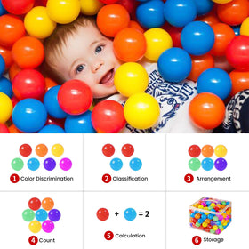MoonxHome 200-pack durable balls for long-lasting play.