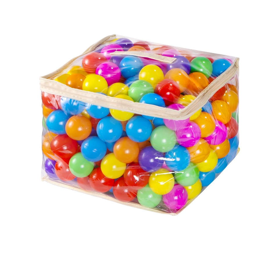 MoonxHome ball pit balls in rainbow colors for kids and dogs.