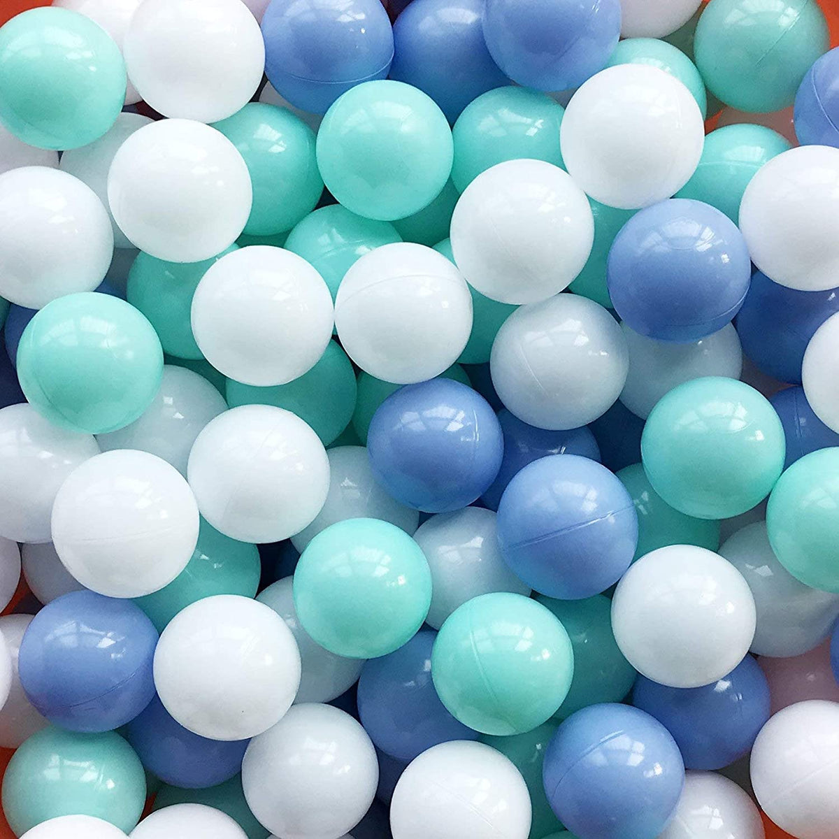 MoonxHome ball pit balls in white, green, blue for colorful, safe play spaces.