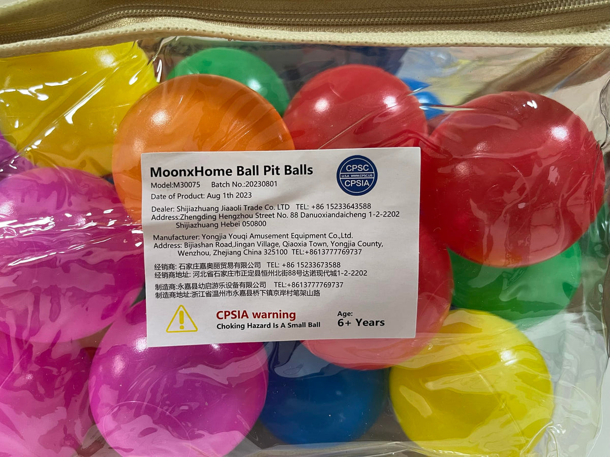 MoonxHome safety-tested ball pit balls ensure family-friendly use