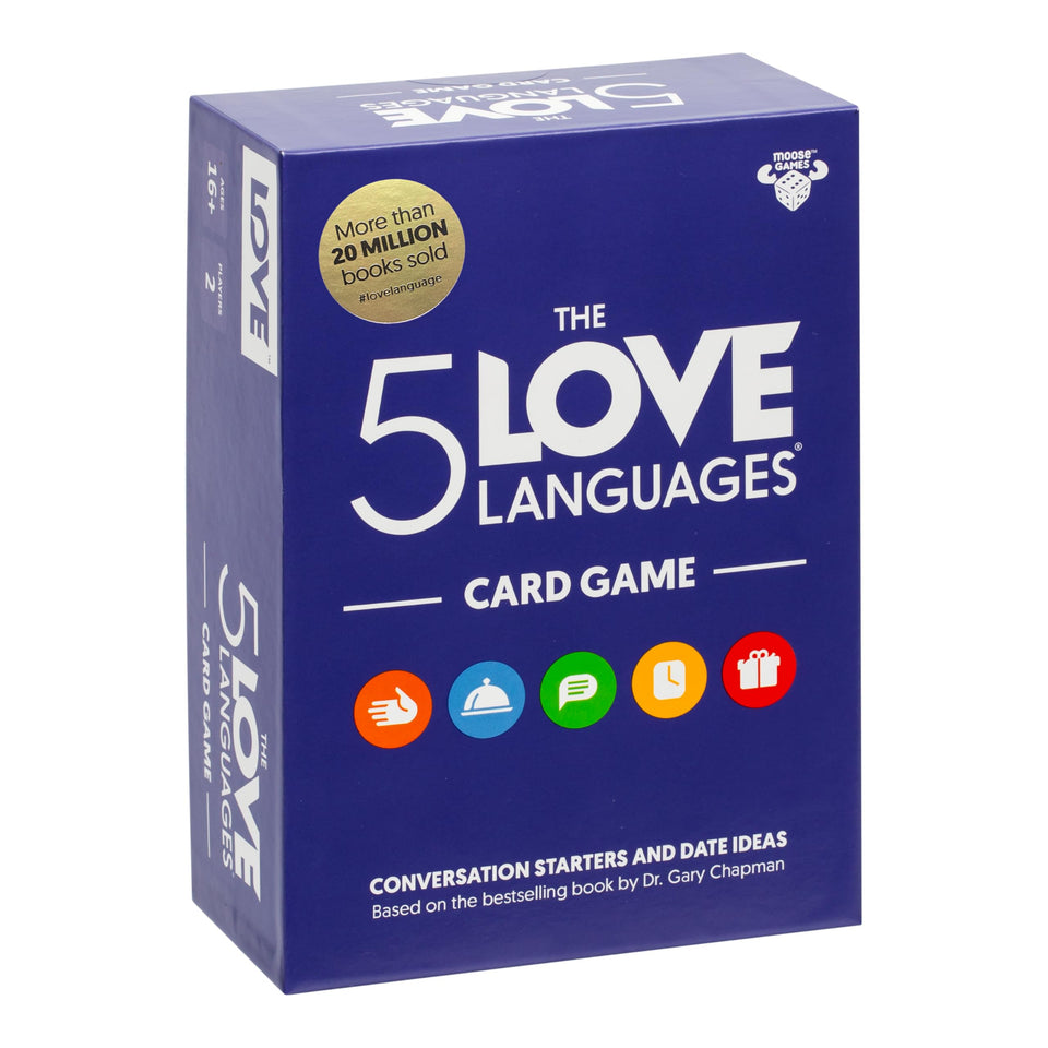 Moose 5 Love Languages Card Game prompt cards spark thoughtful conversations.