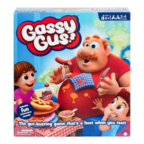 Moose Gassy Gus inflatable belly, playful centerpiece for family game night
