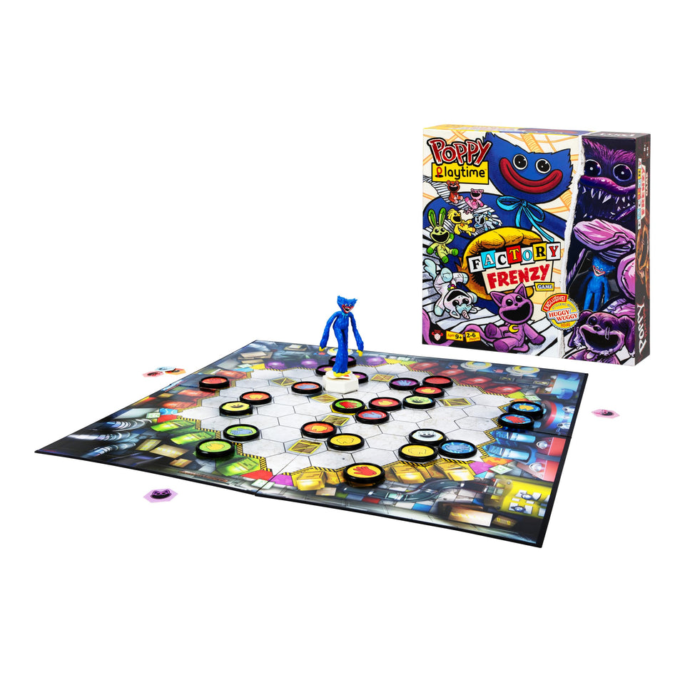 Moose Poppy Playtime Factory Frenzy spinner in action heightening suspense for players