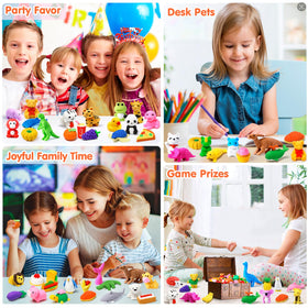 Moosia 3D erasers encourage fine motor skills through puzzle-like assembly