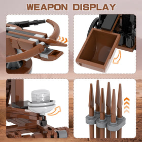 MOOXI 564Pcs ballista build for dramatic battles.
