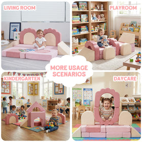 MOOZHEALTH beige floral-core pieces invite stacking play.