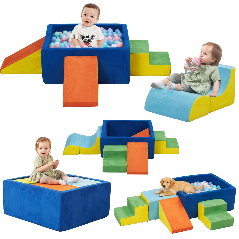 MOOZHEALTH foam climbing blocks with stairs for safe toddler movement