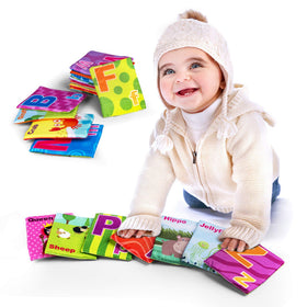 MoraBaby alphabet cards with letters and pictures to support word recognition for toddlers