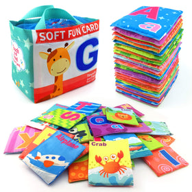 MoraBaby soft alphabet cards bundle with colorful letters and pictures to spark early reading