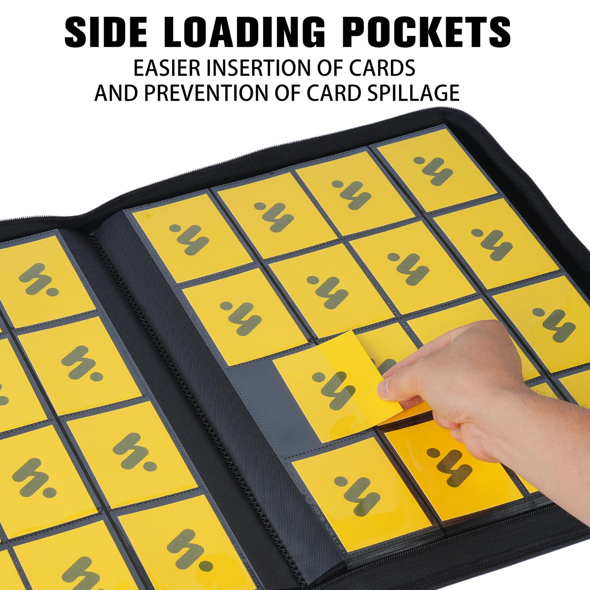 MORABTO 4x4 pockets keep cards visible and protected.